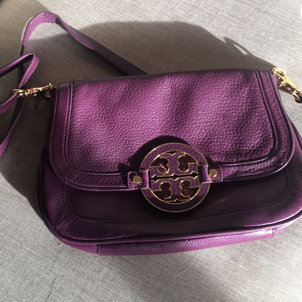 Tory Burch Amanda crossbody bag purple